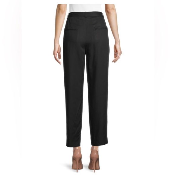 Sandro NWT Designer Black Lassy High-Waist StraightTrousers Size 40/US8/USL - Picture 4 of 14